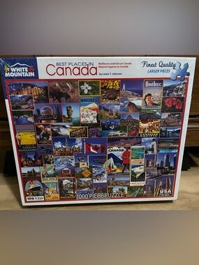 White Mountain Best Places in Canada Collage 1000-Piece Puzzle
